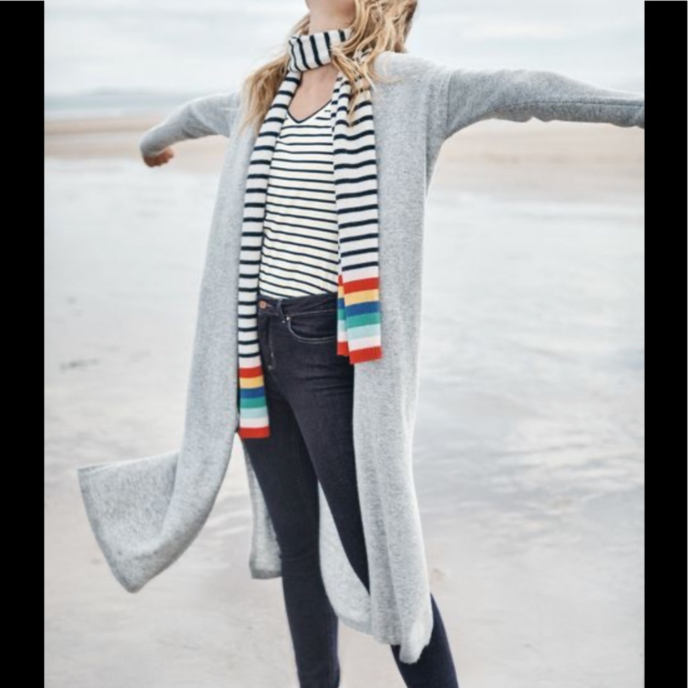 Boden Juliette Side Slit NAVY Cardigan